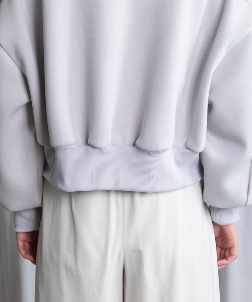 MARECHAL TERRE（マルシャルテル）の「パイピングジップブルゾン（ブルゾン・レディース・ボルドー/ネイビー/ブラック/グレイッシュベージュ・MEDIUM）」の20枚目の写真