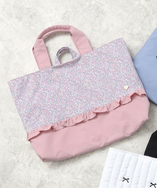 apres les cours（アプレレクール）の「レッスントート（トートバッグ・キッズ・アイボリー/ピンク/ブルー・FREE）」の3枚目の写真