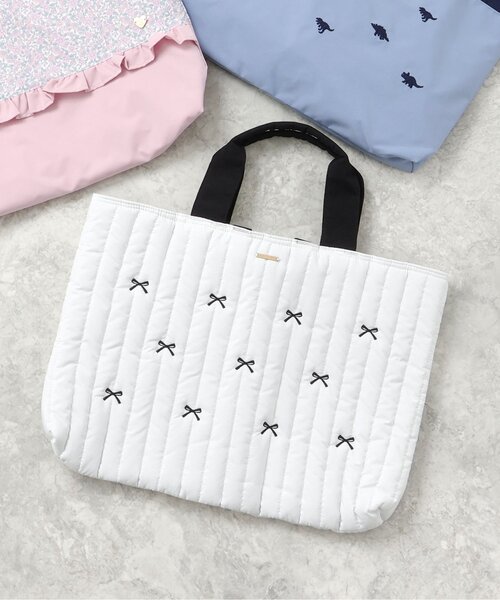 apres les cours（アプレレクール）の「レッスントート（トートバッグ・キッズ・アイボリー/ピンク/ブルー・FREE）」の2枚目の写真