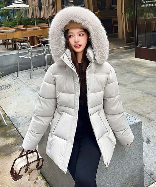 【NEW】ミニミニストア（miniministore）/フーディーダウンジャケット 中綿アウター セール】フーディーダウンジャケット 中綿アウター（ダウンジャケット