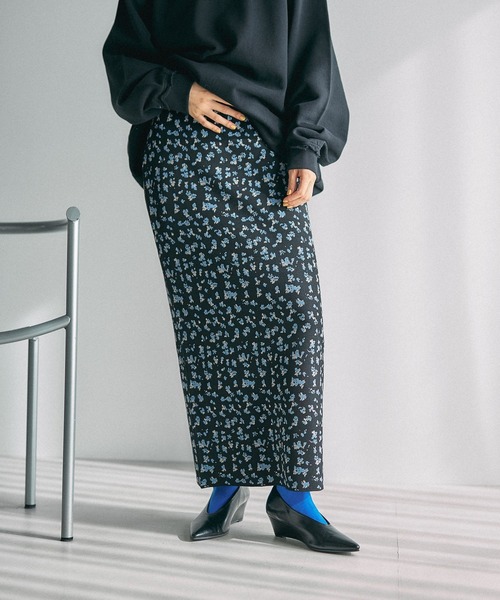 14ゲージアソート柄ニットスカート 638125（スカート）｜LEPSIM