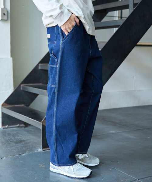 SMITH'S（スミス）の「SMITH’S（スミス）別注ワークパンツ（デニムパンツ・メンズ・ネイビー/オフホワイト/コバルトブルー・S/M/L/XL）」の13枚目の写真