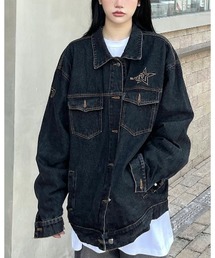 inst.ALL（インストール）の「バック刺しゅうロゴデニムジャケット（デニムジャケット）」