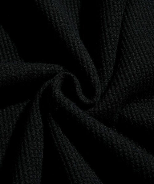 Starting Over（スターティングオーバー）の「short length one point embroidery press-stud henry neck thermal long-sleeved T-shirt/ショートレングス ワンポイント刺繍 スナップ ヘンリーネック サーマル ロングスリーブTシャツ 短丈 スナップ ヘンリー ワッフル ロンT（Tシャツ/カットソー・メンズ・グレー/ブラック/カモフラージュ・L/M）」の10枚目の写真