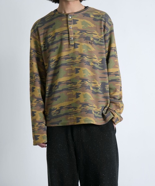short length one point embroidery press-stud henry neck thermal