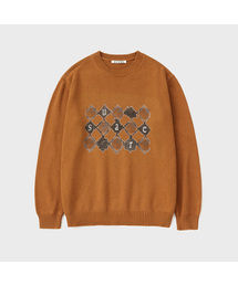 SUARE（スアレ）の「コットンアーガイルグラフィックニット - 4カラー（ニット/セーター）」