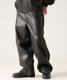 FUBU フブ ブランド Leather Baggy Pants / フェイクレザーバギーパンツ PUレザー(セットアップ対応)