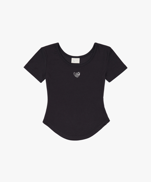 LOSSYROW(ロッシロー)の「Fitted U-neck Short Sleeve Charcoal(Tシャツ/カットソー・レディース・その他・FREE)」の5枚目の写真