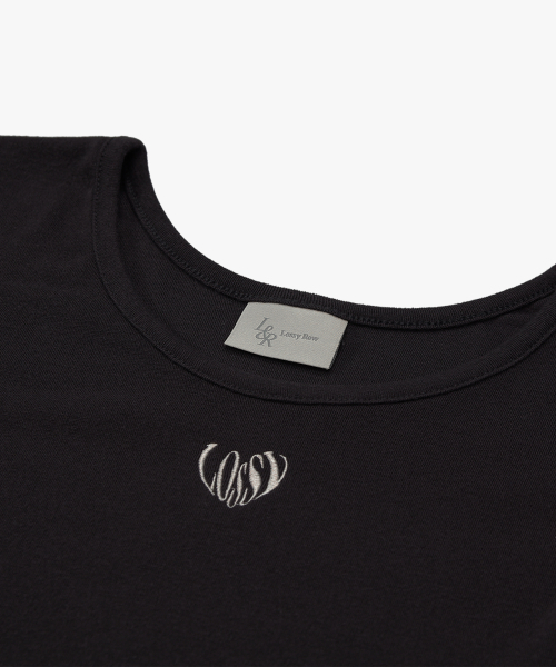LOSSYROW(ロッシロー)の「Fitted U-neck Short Sleeve Charcoal(Tシャツ/カットソー・レディース・その他・FREE)」の6枚目の写真
