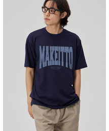 MAKEITTO（メイキット）の「[NAME LOGO] CREW NECK TEE_NAVY（Tシャツ/カットソー）」