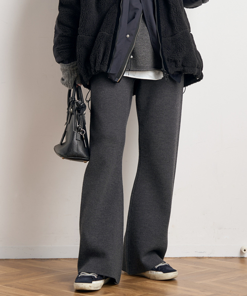 AP STUDIO（エーピーストゥディオ）の「New スムージーニットパンツ（その他パンツ・レディース・グレー/ブラック・36/40/38）」の17枚目の写真