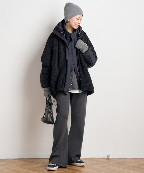 AP STUDIO（エーピーストゥディオ）の「New スムージーニットパンツ（その他パンツ・レディース・グレー/ブラック・36/40/38）」の18枚目の写真