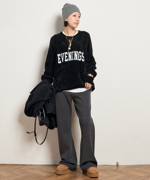 AP STUDIO（エーピーストゥディオ）の「New スムージーニットパンツ（その他パンツ・レディース・グレー/ブラック・36/40/38）」の21枚目の写真