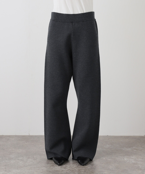 AP STUDIO（エーピーストゥディオ）の「New スムージーニットパンツ（その他パンツ・レディース・グレー/ブラック・36/40/38）」の6枚目の写真
