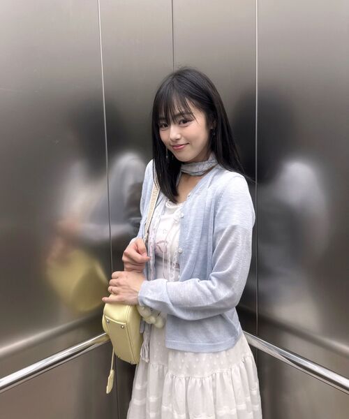 MELLOTORY(メロートリー)の「エッセンシャルカーディガン (3カラー)(カーディガン/ボレロ・レディース・ライトグレー/クリーム/ライトブルー・FREE)」の5枚目の写真