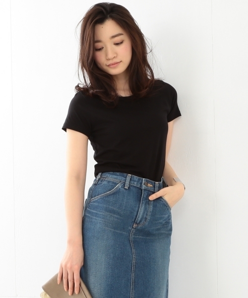BEAMS LIGHTS Women's(ビームスライツ ウィメンズ)の「BEAMS LIGHTS / ベーシックTシャツ(Tシャツ/カットソー・レディース・オフホワイト/グレー/ブラック・ONE SIZE)」の4枚目の写真