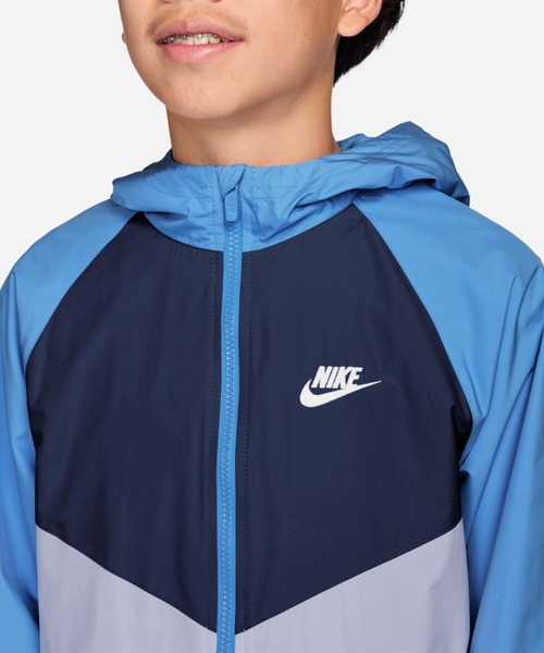 NIKE（ナイキ）の「ナイキ NIKE ナイキ YTH NSW RPL WR フーディジャケット（ナイロンジャケット・キッズ・ピンク/ブラック/ブルー・130cm/140cm/150cm/160cm）」の10枚目の写真