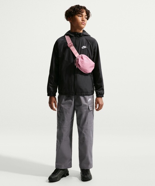 NIKE（ナイキ）の「ナイキ NIKE ナイキ YTH NSW RPL WR フーディジャケット（ナイロンジャケット・キッズ・ピンク/ブラック/ブルー・130cm/140cm/150cm/160cm）」の8枚目の写真