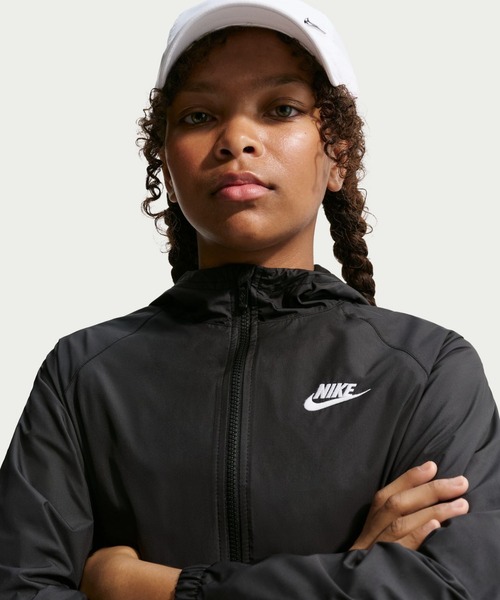 NIKE（ナイキ）の「ナイキ NIKE ナイキ YTH NSW RPL WR フーディジャケット（ナイロンジャケット・キッズ・ピンク/ブラック/ブルー・130cm/140cm/150cm/160cm）」の4枚目の写真