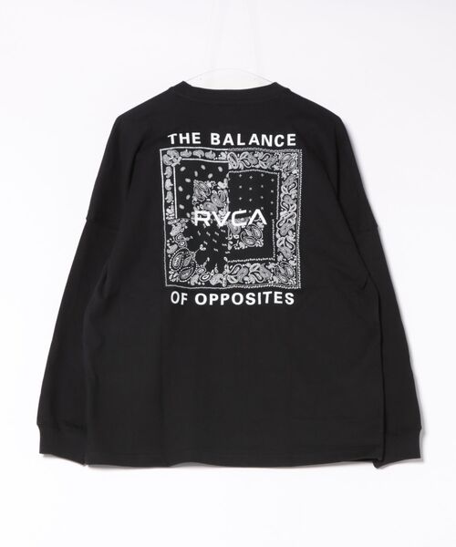 RVCA(ルーカ)の「RVCA/ルーカ BANDANA BOX LONG T ロンT BG041P01(Tシャツ/カットソー・メンズ・ブラック系その他/ホワイト×ブラック/ブラック×ホワイト/カーキブラウン・S/M/L)」の5枚目の写真