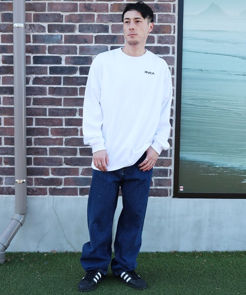 RVCA(ルーカ)の「RVCA/ルーカ BANDANA BOX LONG T ロンT BG041P01(Tシャツ/カットソー・メンズ・ブラック系その他/ホワイト×ブラック/ブラック×ホワイト/カーキブラウン・S/M/L)」の9枚目の写真