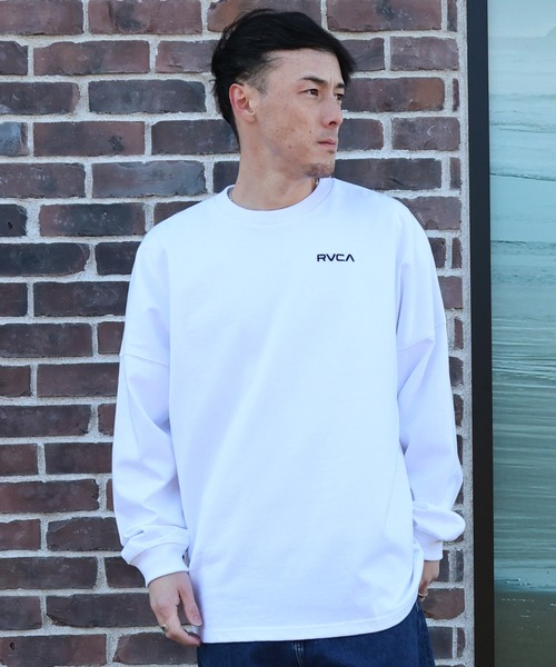 RVCA(ルーカ)の「RVCA/ルーカ BANDANA BOX LONG T ロンT BG041P01(Tシャツ/カットソー・メンズ・ブラック系その他/ホワイト×ブラック/ブラック×ホワイト/カーキブラウン・S/M/L)」の7枚目の写真
