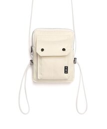 DXOH（ディソエイチ）の「ロゴタグバッグ [アイボリー]（メッセンジャーバッグ）」