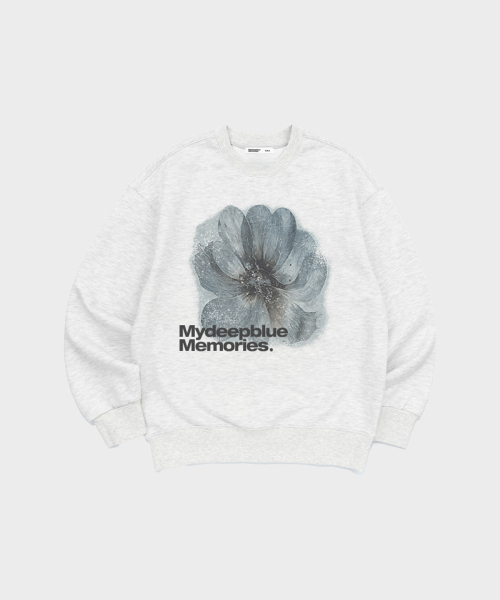 mydeepbluememories（マイディープブルーメモリーズ）の「13:13 FLOWER SWEAT SHIRTS(BLACK)（スウェット・レディース・ブラック・FREE）」の3枚目の写真