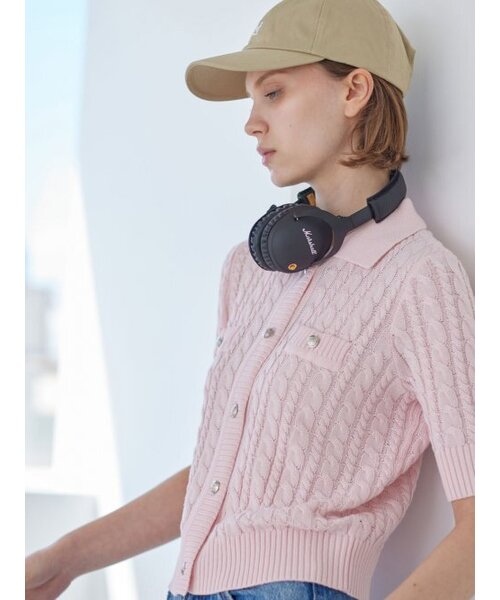 AYIHOLIC CASHMERE（アイホリックカシミア）の「ケーブルカラーショートカーディガン（カーディガン/ボレロ・レディース・その他・S/M）」の4枚目の写真
