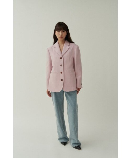 MUARMUS(ムアルムス)の「Cemnent Wool Jacket - Pink(テーラードジャケット・レディース・その他・FREE)」の2枚目の写真