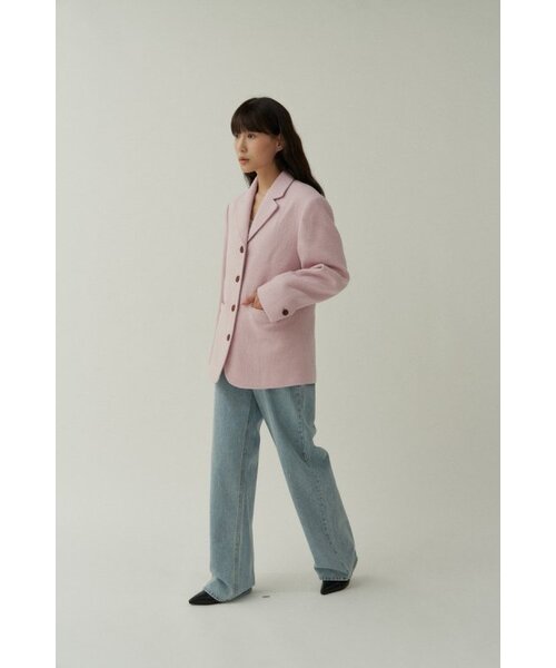 MUARMUS(ムアルムス)の「Cemnent Wool Jacket - Pink(テーラードジャケット・レディース・その他・FREE)」の3枚目の写真