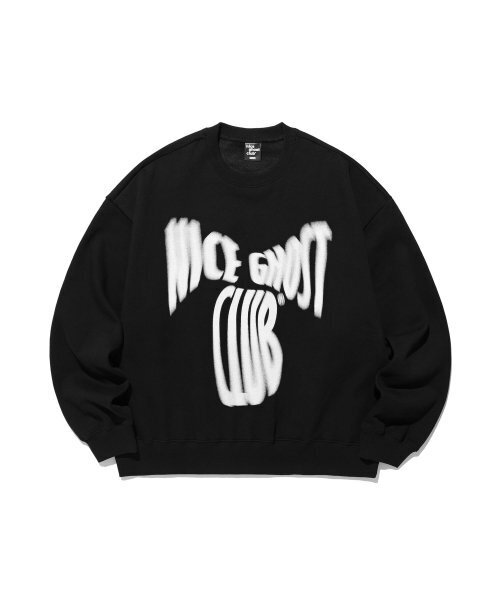 NICE GHOST CLUB(ナイスゴーストクラブ)の「SCREAM LOGO SWEATSHIRTS_BLACK(NG2DFUM450A)(スウェット・レディース・ブラック・S/M/L)」の1枚目の写真