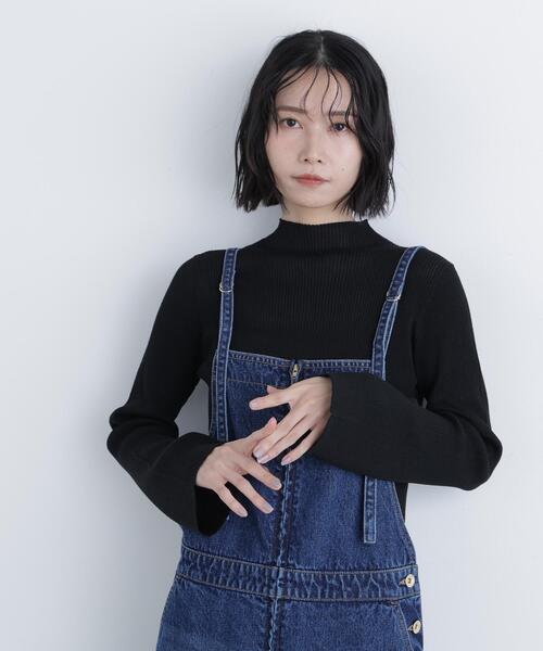 N.（N. Natural Beauty Basic）（エヌエヌナチュラルビューティーベーシック）の「シアーリブニット（ニット/セーター・レディース・ブラック/オフホワイト/ピンク・ﾌﾘ-）」の11枚目の写真