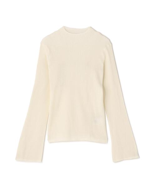 N.（N. Natural Beauty Basic）（エヌエヌナチュラルビューティーベーシック）の「シアーリブニット（ニット/セーター・レディース・ブラック/オフホワイト/ピンク・ﾌﾘ-）」の16枚目の写真