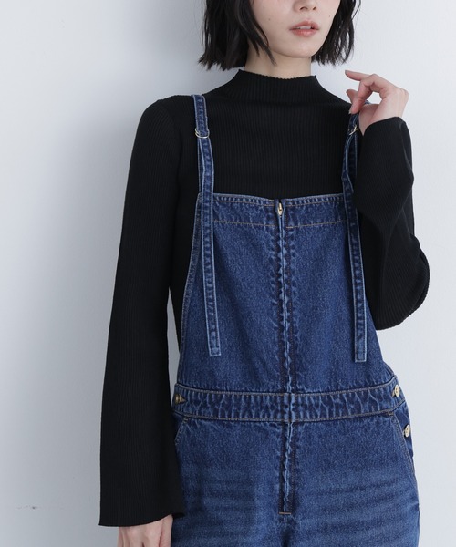 N.（N. Natural Beauty Basic）（エヌエヌナチュラルビューティーベーシック）の「シアーリブニット（ニット/セーター・レディース・ブラック/オフホワイト/ピンク・ﾌﾘ-）」の6枚目の写真