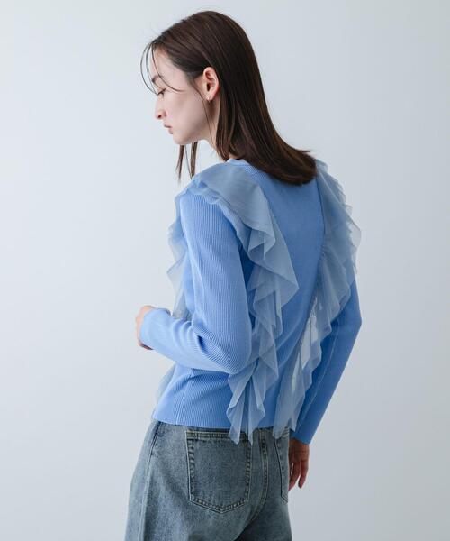 PLEATS PLEASE オーロラジャングル カーディガン ブルー ウィメンズ／トップス／カーディガン – isseymiyake.com