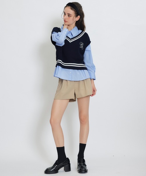REDYAZEL(レディアゼル)の「【セットアップ可能】ベーシックタックショートパンツ(その他パンツ・レディース・ブルー/ネイビー/ベージュ・FREE)」の20枚目の写真