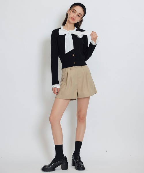 REDYAZEL(レディアゼル)の「【セットアップ可能】ベーシックタックショートパンツ(その他パンツ・レディース・ブルー/ネイビー/ベージュ・FREE)」の22枚目の写真