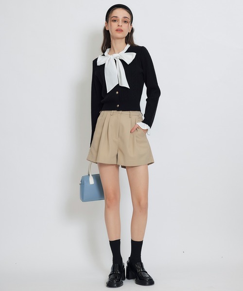 REDYAZEL(レディアゼル)の「【セットアップ可能】ベーシックタックショートパンツ(その他パンツ・レディース・ブルー/ネイビー/ベージュ・FREE)」の17枚目の写真