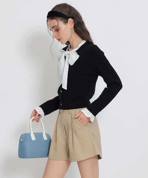 REDYAZEL(レディアゼル)の「【セットアップ可能】ベーシックタックショートパンツ(その他パンツ・レディース・ブルー/ネイビー/ベージュ・FREE)」の11枚目の写真