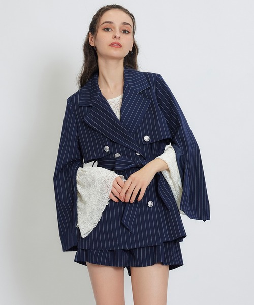 REDYAZEL(レディアゼル)の「【セットアップ可能】ベーシックタックショートパンツ(その他パンツ・レディース・ブルー/ネイビー/ベージュ・FREE)」の16枚目の写真