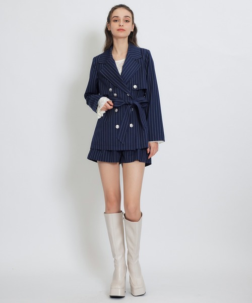 REDYAZEL(レディアゼル)の「【セットアップ可能】ベーシックタックショートパンツ(その他パンツ・レディース・ブルー/ネイビー/ベージュ・FREE)」の6枚目の写真