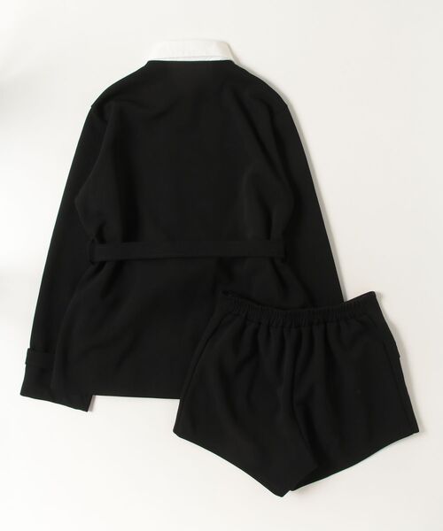 gossip!ロサンゼルス(ゴシップロサンゼルス)の「Y2K リボンミドルコートアンサンブル パンツ(セットアップ・レディース・ブラック・M/L)」の9枚目の写真