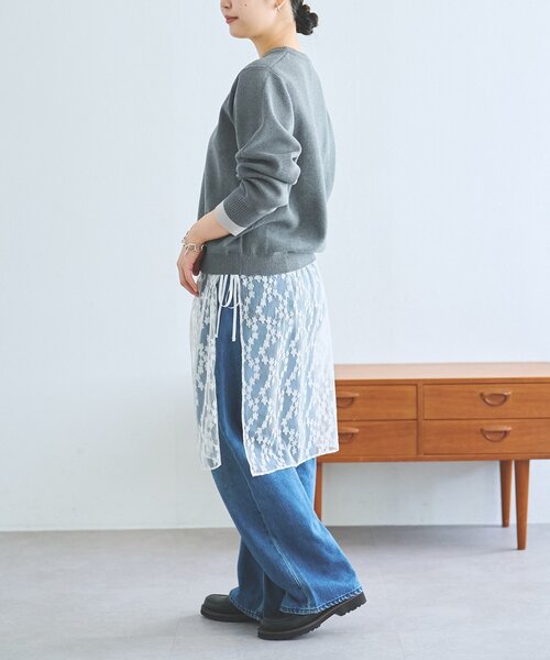 FRIPIER（フリピエ）の「《FRIPIER》レースコンビニット（ニット/セーター・レディース・ダークグレー・FREE）」の18枚目の写真