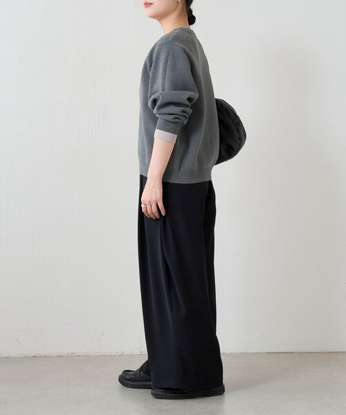 FRIPIER（フリピエ）の「《FRIPIER》レースコンビニット（ニット/セーター・レディース・ダークグレー・FREE）」の2枚目の写真