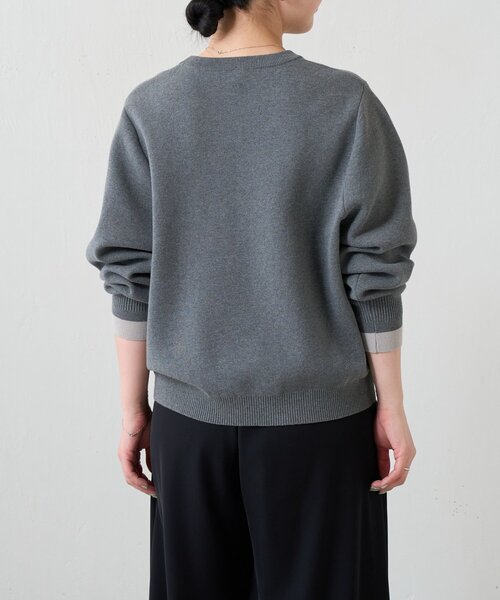 FRIPIER（フリピエ）の「《FRIPIER》レースコンビニット（ニット/セーター・レディース・ダークグレー・FREE）」の5枚目の写真