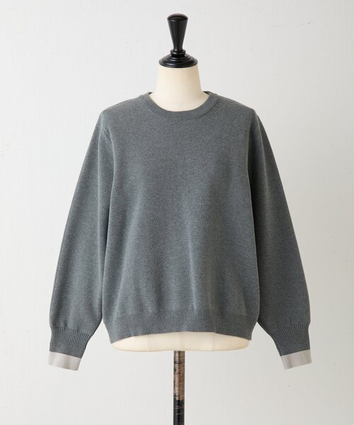 FRIPIER（フリピエ）の「《FRIPIER》レースコンビニット（ニット/セーター・レディース・ダークグレー・FREE）」の6枚目の写真