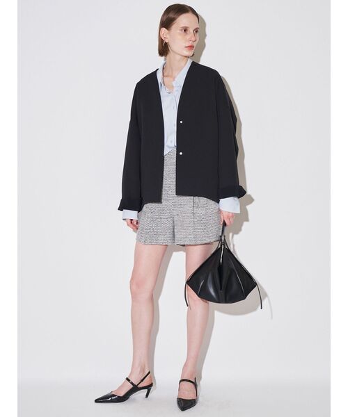 ELENDEEK（エレンディーク）の「フォルムショートコート（その他アウター・レディース・ミント/ライトベージュ/ブラック・FREE）」の7枚目の写真