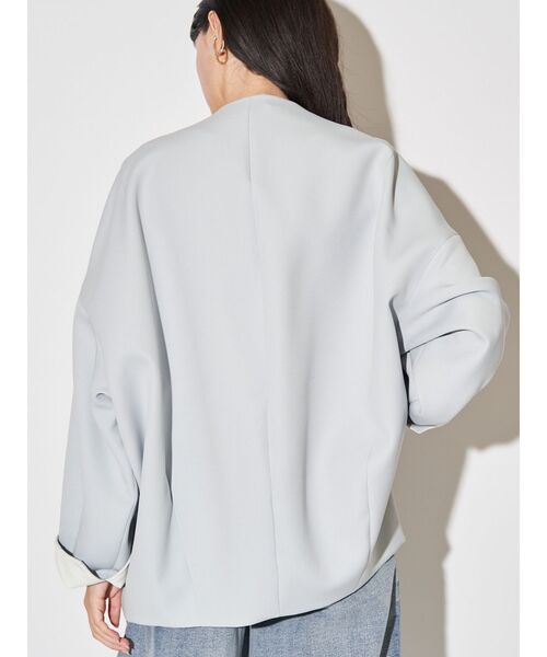 ELENDEEK（エレンディーク）の「フォルムショートコート（その他アウター・レディース・ミント/ライトベージュ/ブラック・FREE）」の13枚目の写真