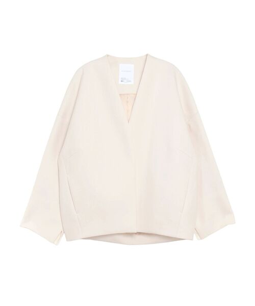 ELENDEEK（エレンディーク）の「フォルムショートコート（その他アウター・レディース・ミント/ライトベージュ/ブラック・FREE）」の8枚目の写真